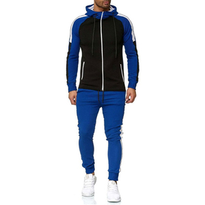 Mentracksuits ชุดออกกำลังกายผ้าฝ้ายหนาสำหรับผู้ชาย, ชุดวอร์มลำลองปรับแต่งโลโก้พร้อมฮู้ดและชุดวอร์มสำหรับผู้ชาย - Product Image 1