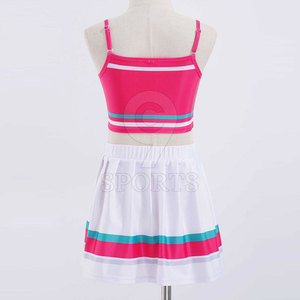 Disfraz clásico de porristas con diseño de rayas para el escuadrón de Pep de la escuela secundaria o el uniforme de porristas Team Spirit Wear - Product Image 3