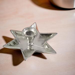 Portavelas de cilindro grande en forma de estrella para decoración del hogar para ocasiones navideñas y de cumpleaños - Product Image 3