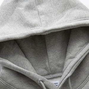 Sudadera con capucha de algodón 100% Vintage Unisex, ropa de abrigo holgada de calle alta, logotipo frontal, diseño forrado de Otoño de temporada, patrón de letras de Color sólido - Product Image 5