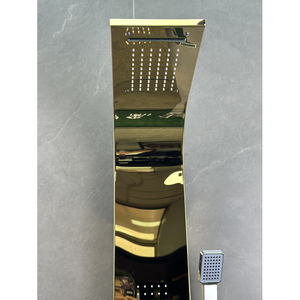 Panneaux de douche, mitigeurs, robinetterie sanitaire pour hôtel, acier inoxydable 304, céramique moderne contemporaine, couleur or Housen, 50 pièces - Product Image 3