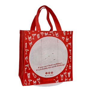 Wholesale Laminated Recycle Reusable Supermarket Grocery PP Non-woven Fabric Letter Pattern <b>Extra</b> <b>Large</b> Tote Shopping <b>Bags</b> - Product Image 1