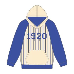 Année de fondation 1920 Zeta Phi Beta Corps neutre Bleu Raglan Pinstripes Pull à capuche Sorority Apparel Custom Divine Nine HBCU - Product Image 2