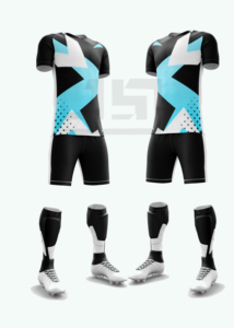 Football Team Match Uniform Breathable Lightweight 100% Polyester Soccer Jersey Shorts Set Custom Team Name for Clubs Academies - Product Image 2