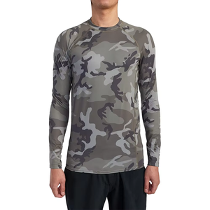 Unisex Adult Size Customizable MMA Rash Guard with Polyester/Spandex Blend and Sublimation <b>Printed</b> Designs for Training Needs - Product Image 3