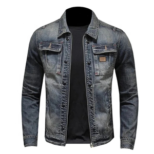 Wholesale Denim <b>Jacket</b> for <b>Men's</b> High Quality Oversized Fashion Casual Wear Breathable <b>Men</b> Denim Jeans <b>Jackets</b> in Low MOQ - Product Image 1