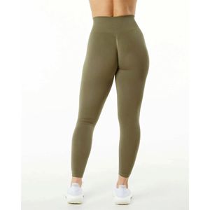 Seamless Knit Fabric 51% Polyamide 38% Polyester 11% Elastane Tapered High Waisted <b>Willow</b> Womens Seamless Scrunch Legging - Product Image 4