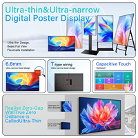 ZDHQ Pantalla de Señalización Digital LCD de 32 Pulgadas Full HD con Android CMS y 1 Año de Garantía para Tiendas Minoristas