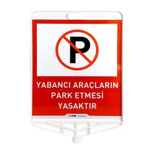 Juego de Delimitadores de Acero de Doble Cara para Estacionamiento de Autos (Negro) - Product Image 4