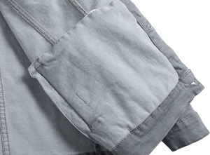 Veste en jean pour homme, style tendance de la rue, coupe ajustée, personnalisable, logo personnalisé sur le devant, imperméable, respirante - Product Image 4