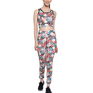 Conjunto de Leggings y Sujetador Deportivo sin Costuras de Cintura Alta, Servicio OEM, Ropa de Yoga para Mujer, Transpirable, de Secado Rápido, para Gimnasio - Product Image 1
