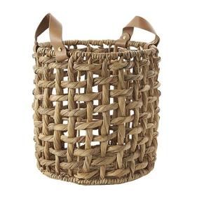 Cesta de almacenamiento decorativa para ropa vieja, material metálico de mimbre y yute, decoración del hogar de alta calidad - Product Image 6