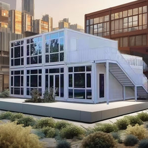 บ้านเหล็กสำเร็จรูปแบบโมดูลาร์บ้านจิ๋วแบบแยกส่วนบ้านหลังเล็กแบบพกพา - Product Image 1