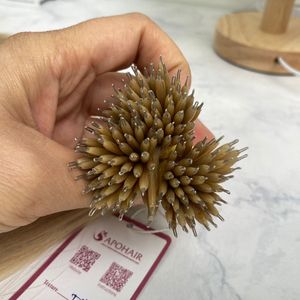 Prix de gros pour Microring Tip prêt à expédier toutes les couleurs du client extensions de cheveux bouclés ondulés droits couleur piano cheveux humains - Product Image 5