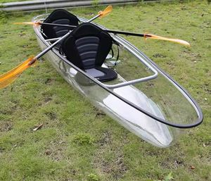 Kayak transparente y resistente en venta, con diseño ligero de 57 libras, 100% de protección UV y capacidad para 2 personas. - Product Image 2