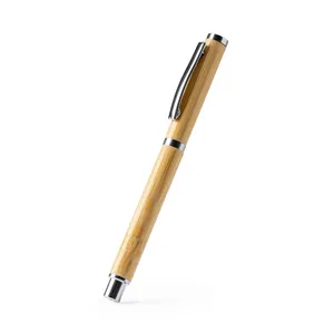 Penna Roller in Bambù Personalizzata Crespino, Gadget Promozionale - Product Image 1