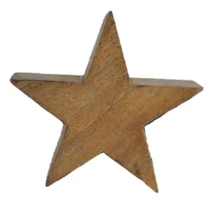 Decoración de METAL en madera para el hogar, mesa con forma de estrella, superventas, personalizada - Product Image 1