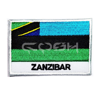Proveedor de Parches Bordados de la Bandera de Zimbabue, para Coser o Planchar, Más Vendidos