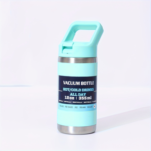 CL 355ml 12oz Stainless Steel Vacuum Water <b>Bottle</b> with Carry Handle Leak Proof Insulated <b>Thermos</b> for Outdoor Travel - Product Image 5