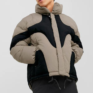 Chaqueta de Plumón Acolchada con Capucha, Diseño Pesado, Logotipo OEM, Talla Grande, para Hombre, Invierno, Personalizada, Brillante - Product Image 2