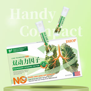 Set penyangga pernapasan kabin ganda keluaran baru Tablet relaks & minuman POQ Quercetin untuk kenyamanan paru-paru dan pernapasan jernih - Product Image 1