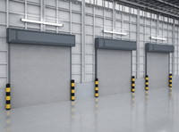 Puertas Enrollables Automatizadas Tradivas TRD5 de Alta Calidad, Diseño Contemporáneo, Puertas de Garaje, Niveladores de Muelle, Sistema de Bloqueo, Emergencia