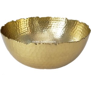 Bol de service en aluminium de cuisine couleur or de concepteur standard vaisselle de table bol de mélange décoratif de nourriture d'indien - Product Image 3