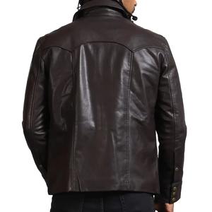 Veste en cuir d'agneau véritable pour homme de haute qualité, veste en cuir pour homme, veste d'hiver en cuir du Pakistan à vendre - Product Image 4