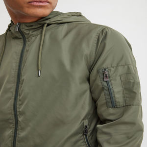 Blouson d'aviateur unisexe personnalisé OEM de haute qualité pour hommes et femmes Streetwear veste de grande taille pour l'hiver - Product Image 5