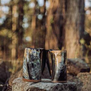 JARDIN personnalisé Fabriqué à la main Naturel viking sculpture corne à boire bière et tasse à café pour la maison hôtel restaurants de - Product Image 6