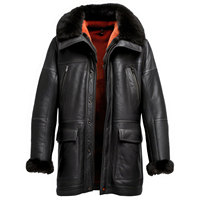 Manteau long en cuir véritable de mouton pour femme, doublé de fausse fourrure Sherpa, chaud, imperméable, respirant, anti-plis, séchage rapide
