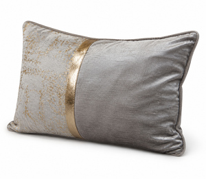 Housse de coussin décorative noire en jacquard patchwork brodée avec fermeture éclair - Product Image 3