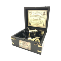 Sextante Náutico Antiguo de Latón con Funda de Madera Resistente, Instrumento de Navegación Marítima de Lujo, Objeto Coleccionable Marítimo, Decoración Náutica