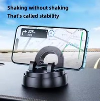 Vente chaude universel 360 ° rotatif voiture support de téléphone tableau de bord support Portable anti-dérapant réglable support accessoire de téléphone portable