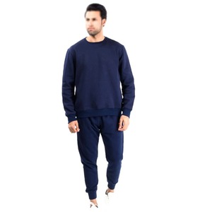 Conjunto de sudadera de cuello redondo ligera de alta calidad unisex y pantalones para correr, chándal de invierno estampado personalizado para hombres y mujeres - Product Image 1