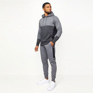 Survêtement personnalisé hiver 100% coton pour hommes ensemble sweat à capuche et pantalon à imprimé bouffant surdimensionné - Product Image 2