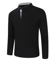 T-shirt pour homme de qualité supérieure, orienté vers l'exportation, personnalisable, décontracté, couleur unie, col en V, manches longues, coupe ajustée, 100% coton, respectueux de l'environnement