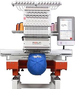 Máquina de Bordar Comercial S 1501 de 15 Agujas con Área de 20 x 14 Pulgadas, 1200 Puntadas por Minuto, Pantalla Táctil de 12 Pulgadas - Product Image 1