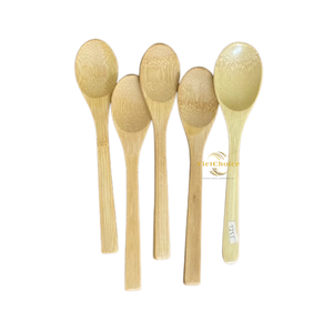ช้อนไม้ไผ่ขายส่ง ย่อยสลายได้ทางชีวภาพ สำหรับตลาดค้าปลีกและส่งออก - Product Image 5