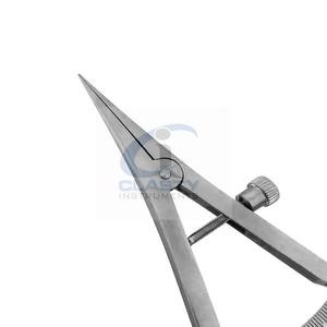 OFTÁLMICA QUIRÚRGICA DENTAL ACERO INOXIDABLE COLOR AZUL CASTROVIEJO PINZA 20MM PULIDO SIN PURGA CURVA RECTA APROBADO CE - Product Image 2