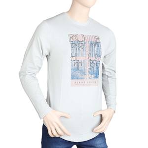 เสื้อยืดแขนยาวผู้ชาย - สีเทาอ่อน - Product Image 1