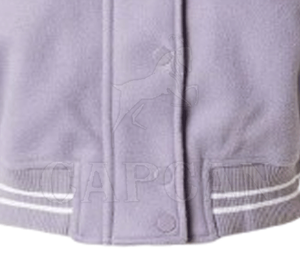 Chaquetas con letras de cuero de piel de oveja recortadas para mujer personalizables 2024 parches bordados transpirables con forro de lana Pakistán - Product Image 6