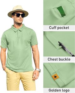 Polo de algodón de calidad superior para hombre, camiseta Polo de manga corta con logotipo bordado personalizado - Product Image 4