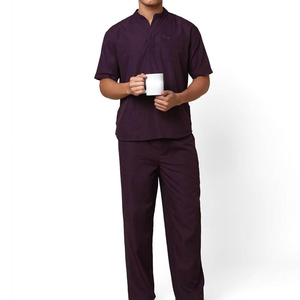 ชุดยูนิฟอร์มสครับแบบใหม่ ราคาถูกจากโรงงาน คุณภาพเยี่ยม ระบายอากาศได้ดี ยืดหยุ่น เหมาะสำหรับใช้ในโรงพยาบาล รับสั่งทำโลโก้/สีตามต้องการ - Product Image 1