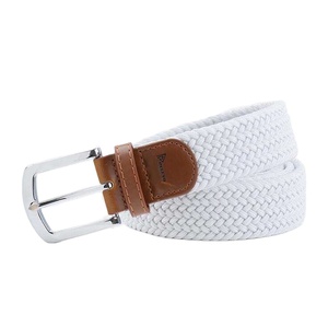 Men's Casual <b>Elastic</b> <b>Belt</b> Alloy Buckle Adjustable 110-130cm 3.5cm Width Custom Logo Eco-Friendly - Product Image 6