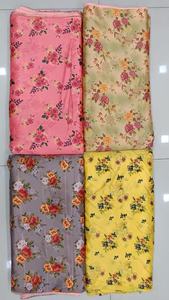 Tela Estampada de Satén Malai, Calidad Premium, Textura Suave y Lisa para Confección de Vestidos, Kurti, Gown, Saree y Ropa de Boutique - Product Image 3