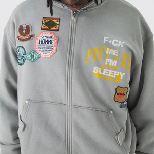 เสื้อฮู้ด500gsm ใส่ได้ทั้งชายและหญิงเสื้อฮู้ดผ้าคอตตอนปักโลโก้ได้ตามต้องการ - Product Image 5