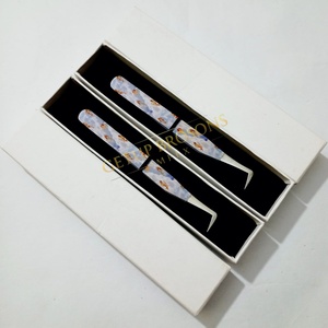 Meilleures pinces à épiler pour cils GETUP BROSONS IMPEX GBI-EET 10 mm en acier inoxydable avec revêtement en papier toile d'araignée et pointe en fibre lisse - Product Image 6