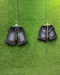 Pantalones cortos informales de verano de algodón pesado con cordón, pantalones cortos lavados con ácido de Terry francés personalizados para hombres, hechos por RAM Industry - Product Image 1