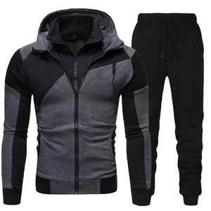 Conjunto de chándal informal para hombre, sudadera con cremallera y pantalones para correr, cómodo, elegante y perfecto para deportes o ropa deportiva de alta tendencia - Product Image 2
